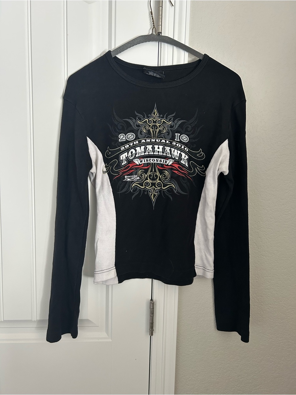 Logo Long Sleeve Tee - Black & White